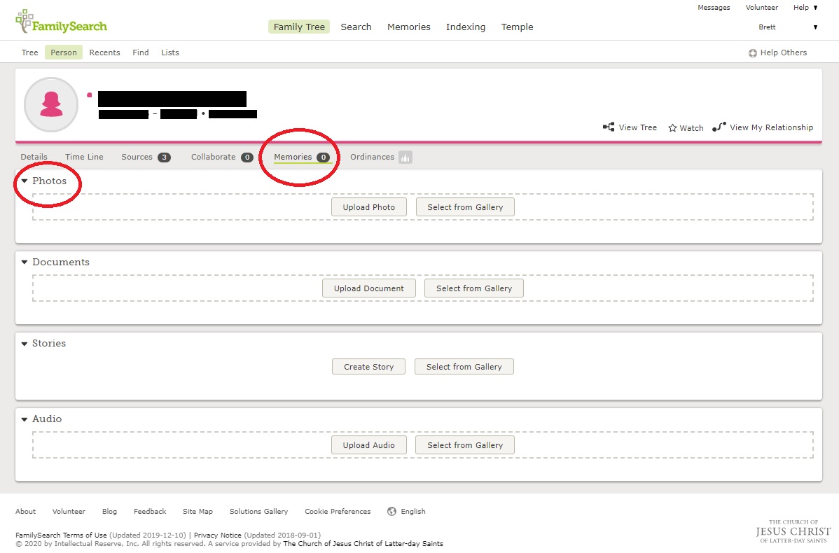 Memories _ Add Photograph